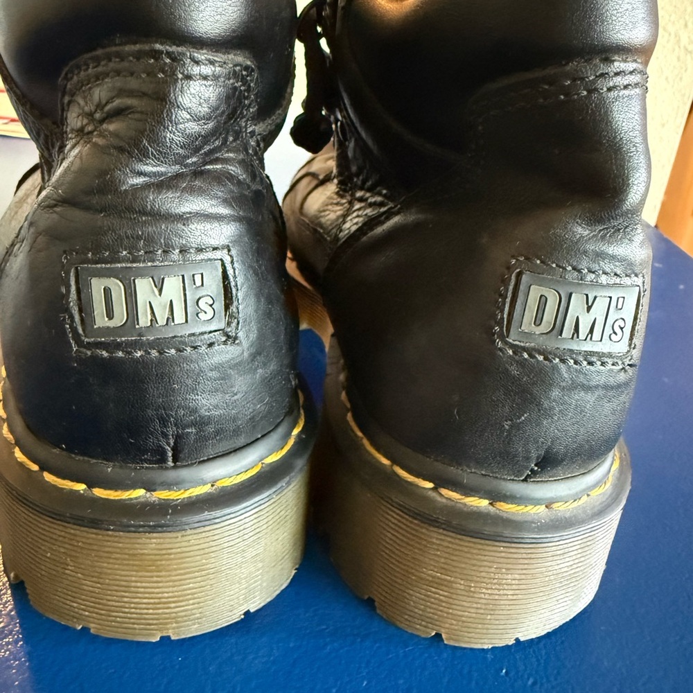 Dr. Martens Black Leather Boots - Picture 9 of 16